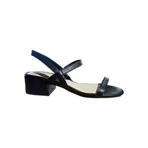 Kenneth Cole New York Women's Maisie Low Simple Heeled Sandal Black Size 6